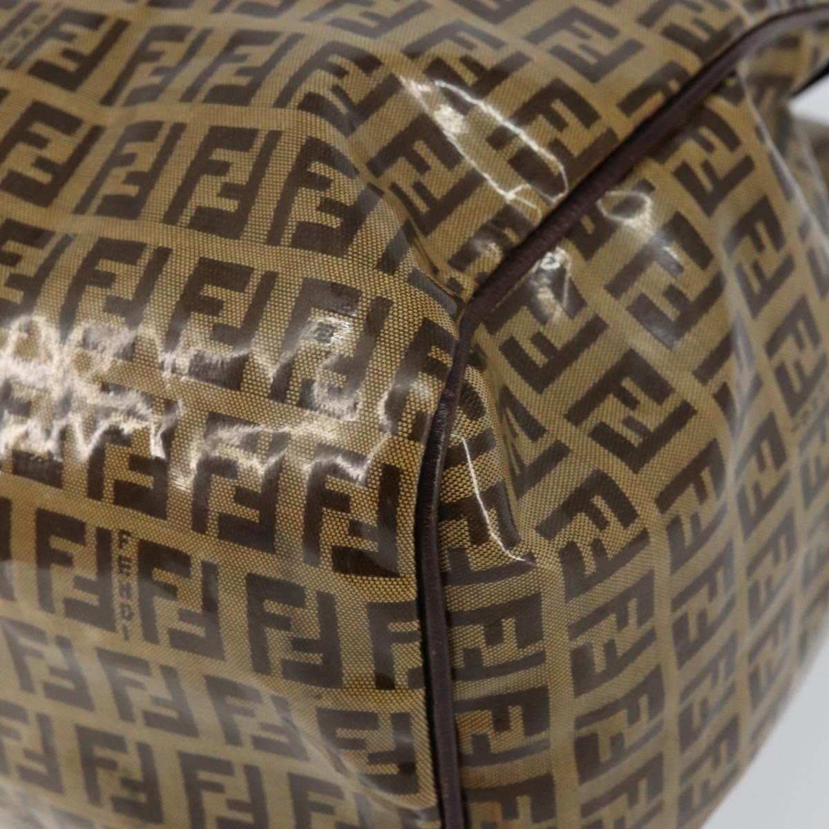 Fendi Zip Tote Canvas, BEIGE, CANVAS, Tote bag