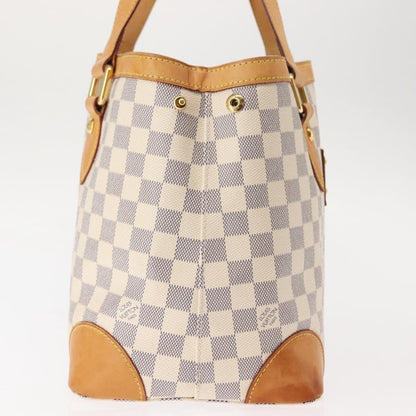 Louis Vuitton Hampstead Handbag Damier, WHITE, CANVAS, Tote bag