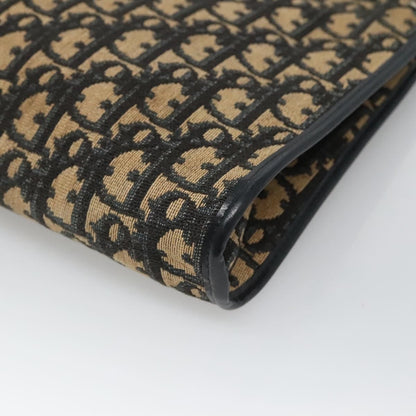 Christian Dior Vintage Trotter Shoulder Bag Canvas, NAVY, CANVAS, Shoulder bag