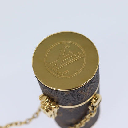 Louis Vuitton Lipstick Case on Chain Monogram Canvas, BROWN, CANVAS, Clutche & pouche