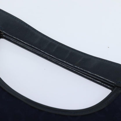 Celine Sulky Vertical Cabas Tote Canvas with Leather, NAVY, CANVAS, Tote bag