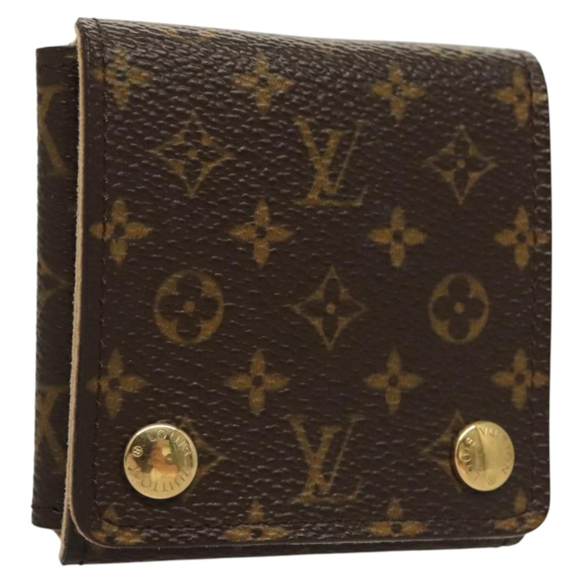 Louis Vuitton CASE JEWELRY BOX Canvas, BROWN, CANVAS, Wallets