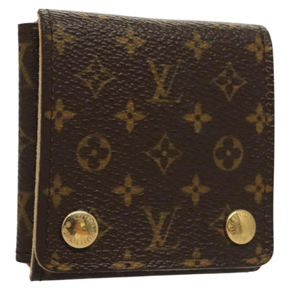Louis Vuitton CASE JEWELRY BOX Canvas, BROWN, CANVAS, Wallets
