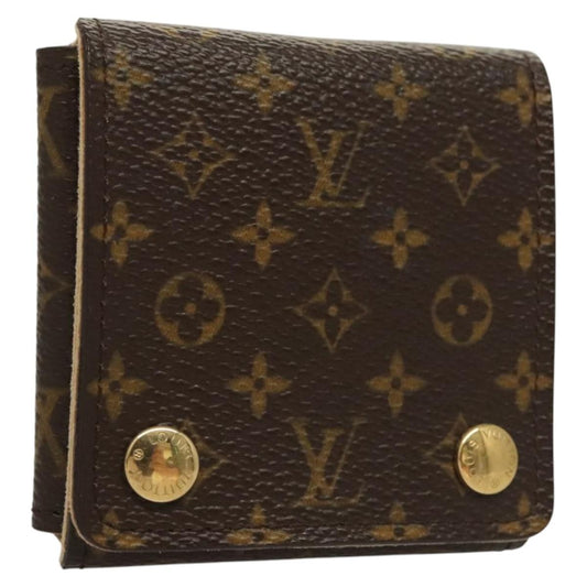 Louis Vuitton CASE JEWELRY BOX Canvas, BROWN, CANVAS, Wallets