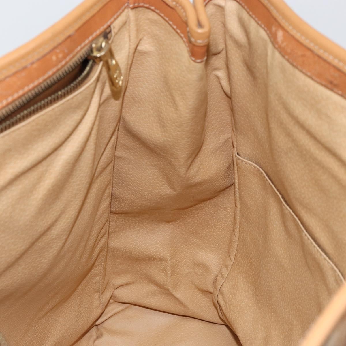 Celine Macadam Shoulder Bag PVC Leather, BEIGE, CANVAS, Shoulder bag