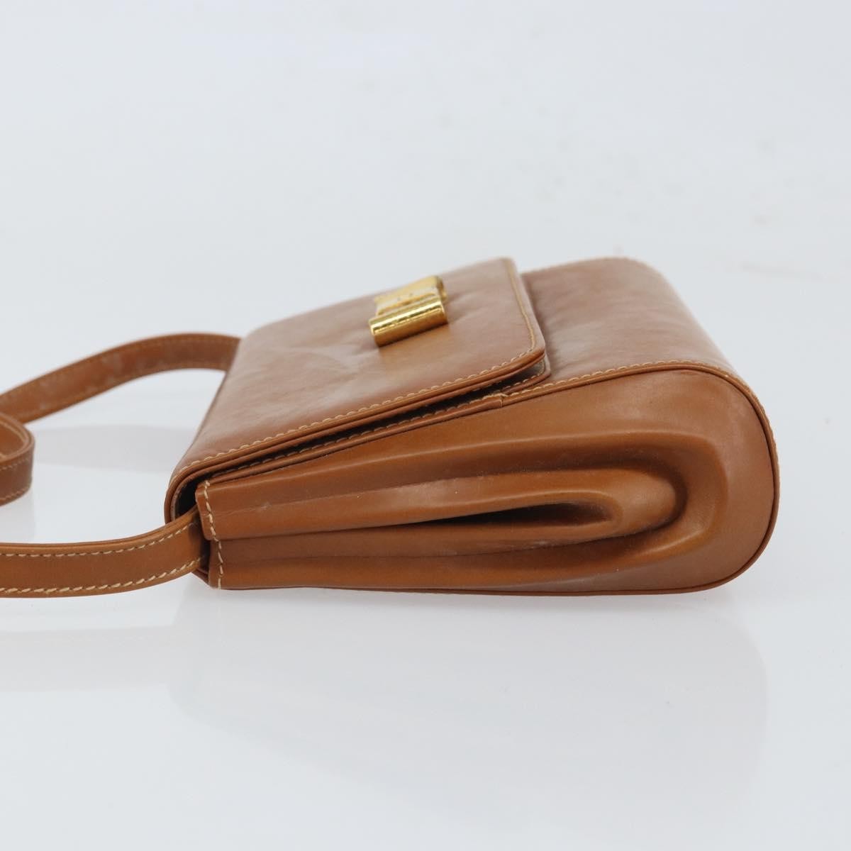 Gucci Vintage Shoulder Bag Leather, BROWN, LEATHER, Shoulder bag