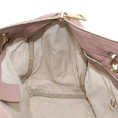 Gucci Bamboo Shopper Tote Leather, PINK, LEATHER, Handbag