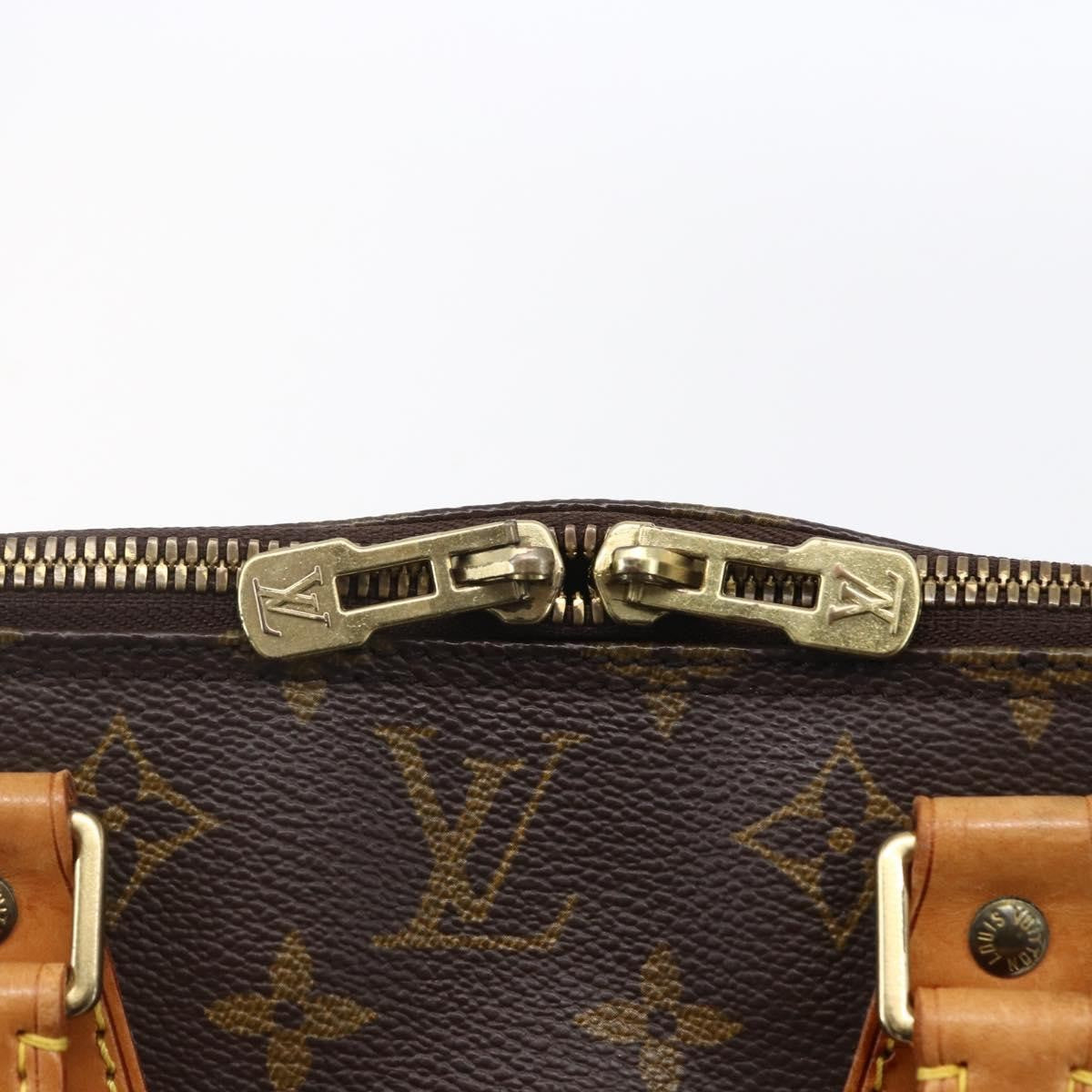 Louis Vuitton Alma Handbag Monogram Canvas, BROWN, CANVAS, Handbag