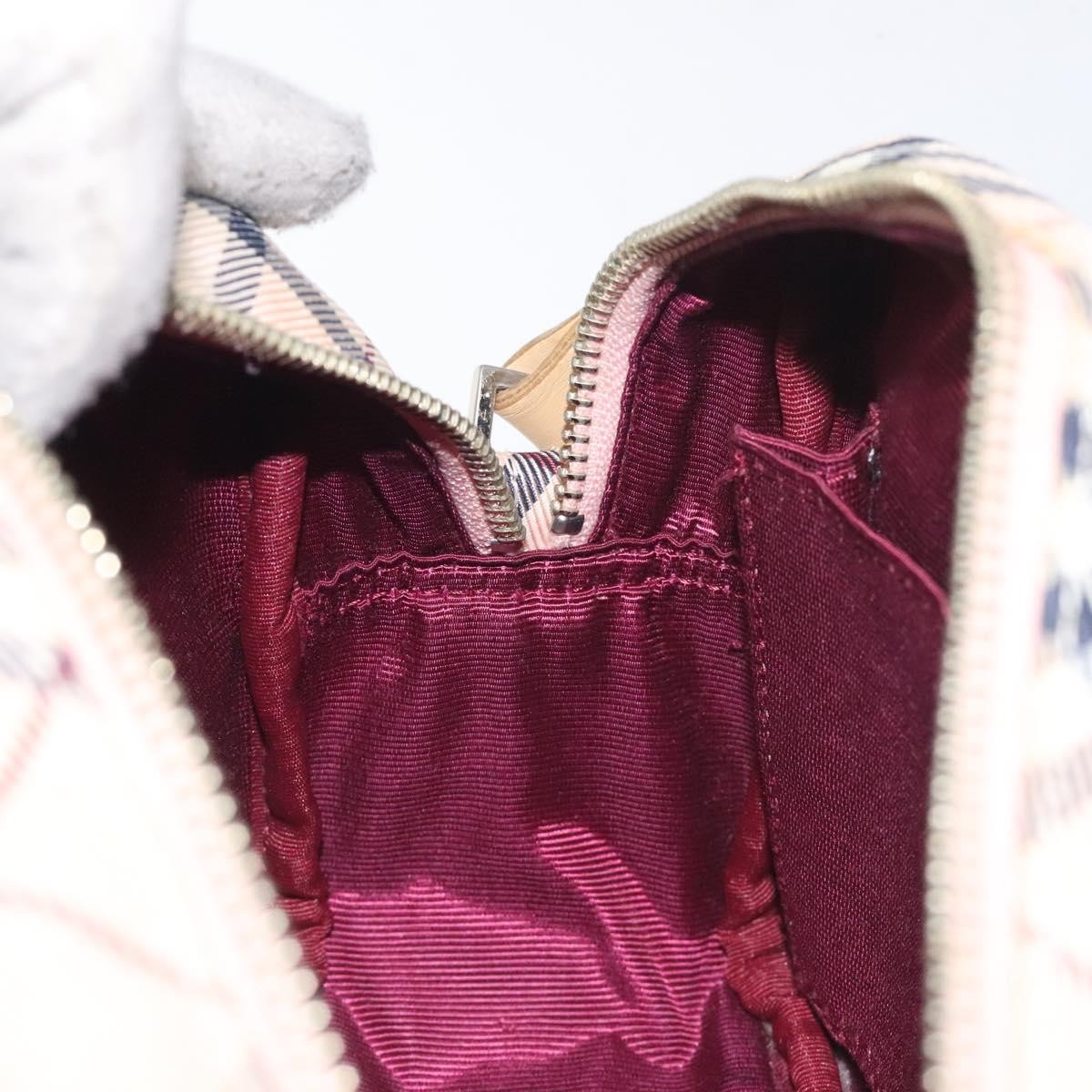Burberry Nova Check Blue Label Nylon, PINK, NYLON, Shoulder bag