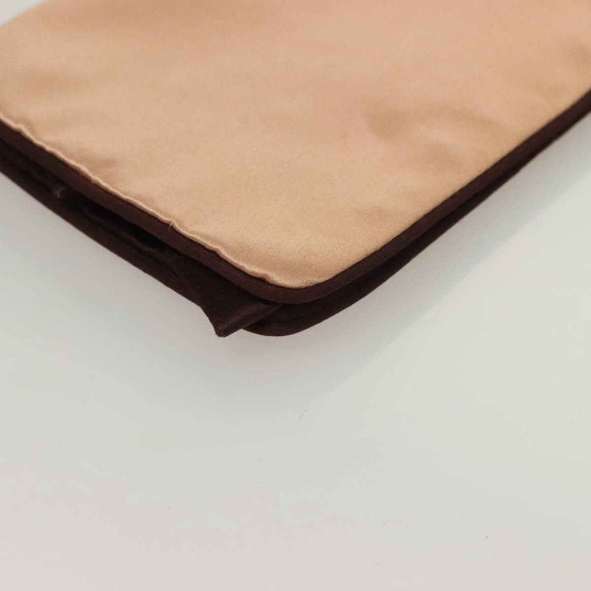 Prada Vintage Pouch Satin, BEIGE, SATIN, Clutche & pouche
