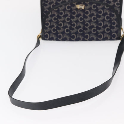 Celine C Sulky Shoulder bag Canvas, NAVY, CANVAS, Shoulder bag