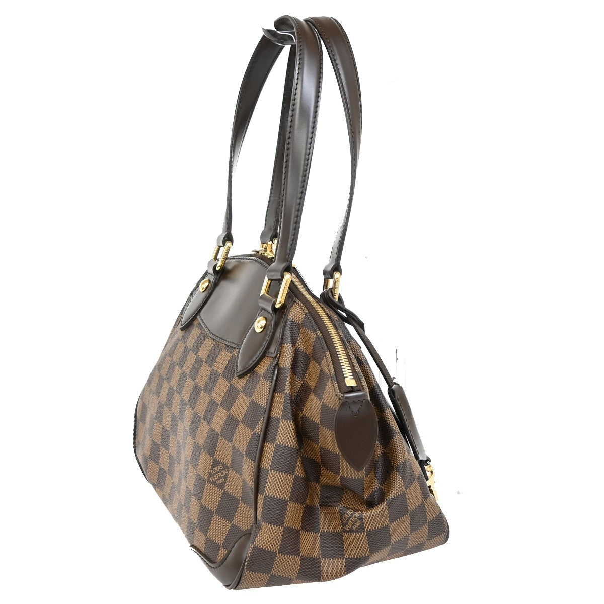 Louis Vuitton Verona Handbag Damier, BROWN, CANVAS, Shoulder bag