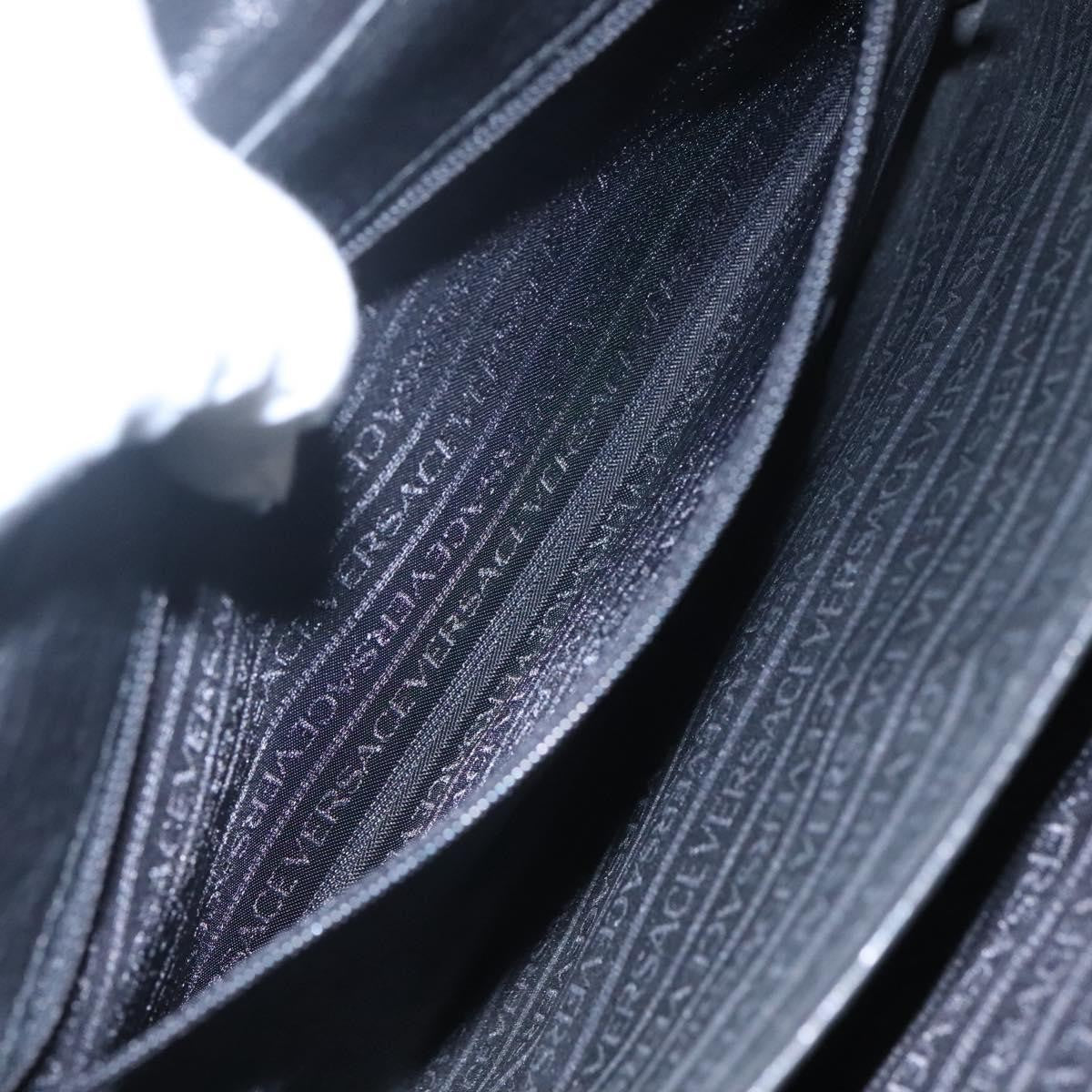 Versace Vintage Sun handbag Leather, BLACK, LEATHER, Handbag