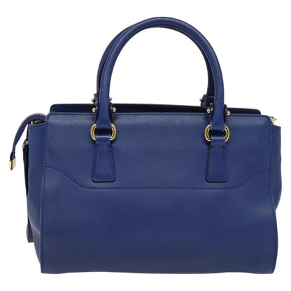 Salvatore Ferragamo Beky Tote Saffiano Leather, BLUE, LEATHER, Tote bag