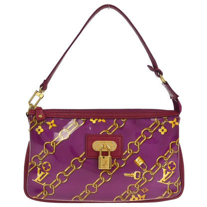 Louis Vuitton Charms Pochette PVC Over Printed Silk, PINK, PVC, Clutche & pouche