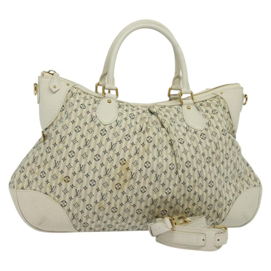 Louis Vuitton Marina Handbag Mini Lin Croisette, BEIGE, CANVAS, Handbag