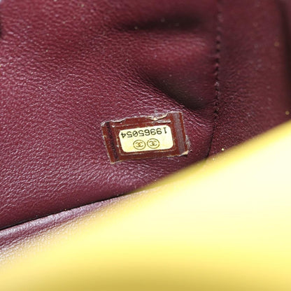 Chanel Chic With Me Flap Bag Quilted Jersey, YELLOW, COTTON, Shoulder bag