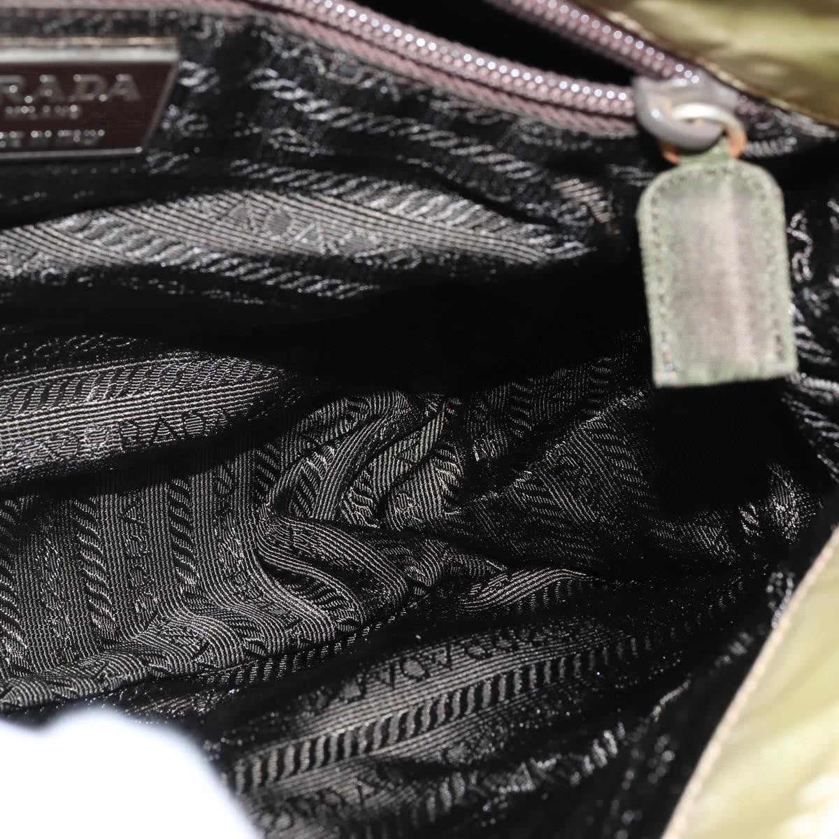 Prada Vintage Shoulder Bag Leather, BEIGE, LEATHER, Shoulder bag