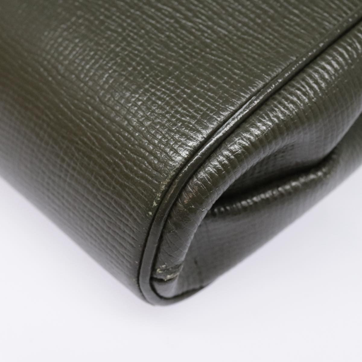 Celine Vintage Circle Logo Crossbody Bag Leather, KHAKI, LEATHER, Crossbody bag