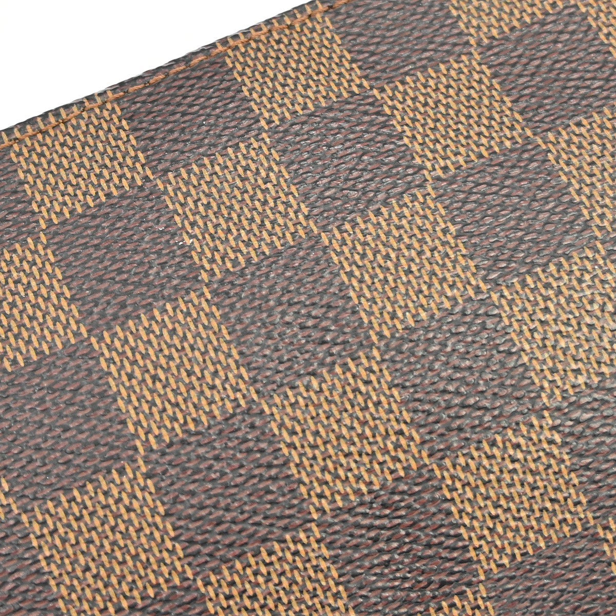 Louis Vuitton Navona Pochette Accessoires Damier, Brown, Canvas, Clutch