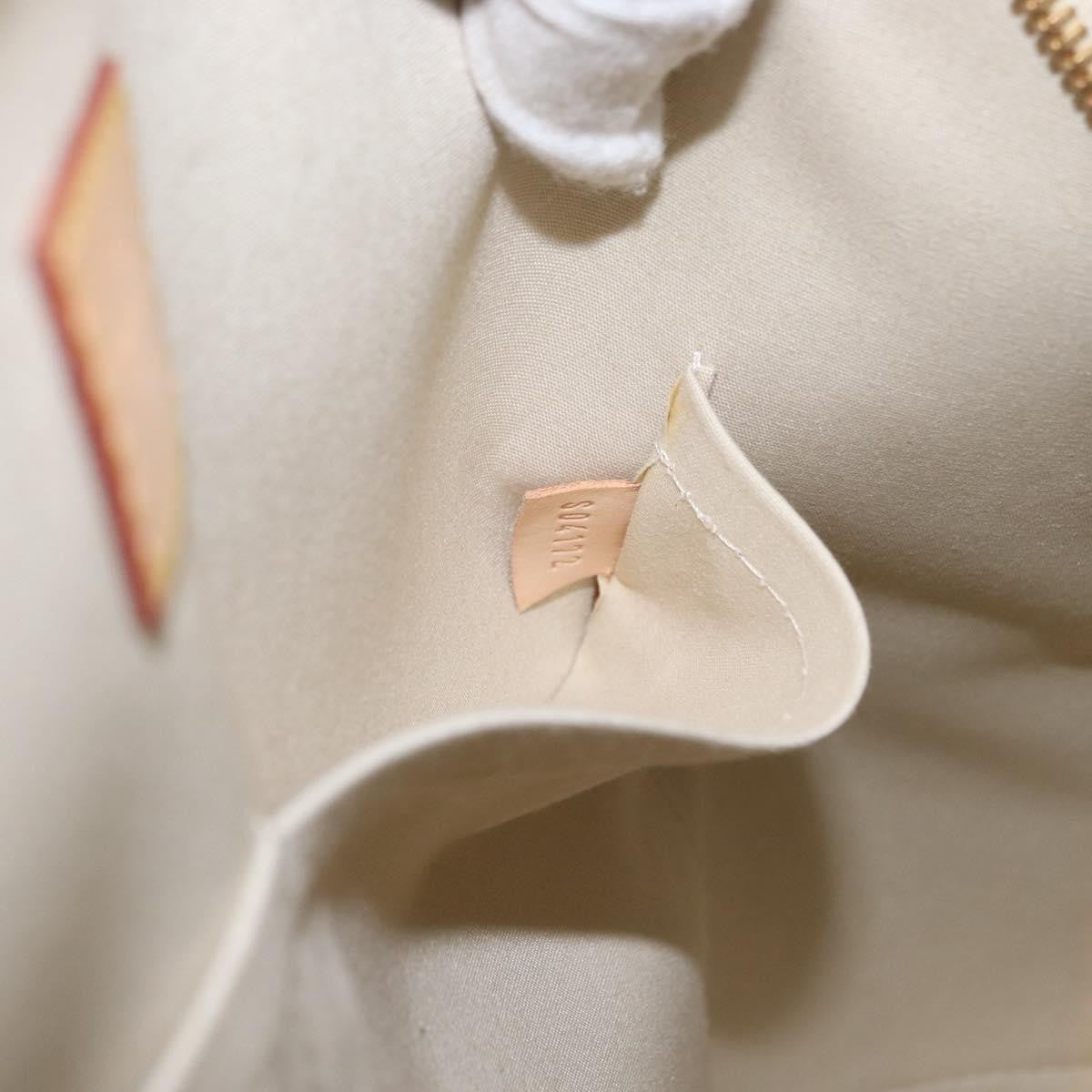 Louis Vuitton Alma Handbag Monogram Vernis, YELLOW, PATENT_LEATHER, Handbag