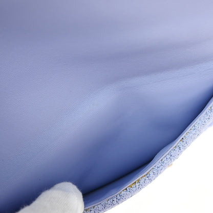 Bottega Veneta Clip Flap Bag Boucle with Crystals, BLUE, CANVAS, Shoulder bag