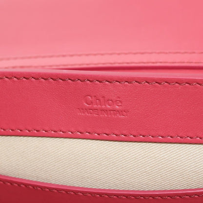 Chloe C Chain Clutch Leather, PINK, LEATHER, Clutche & pouche