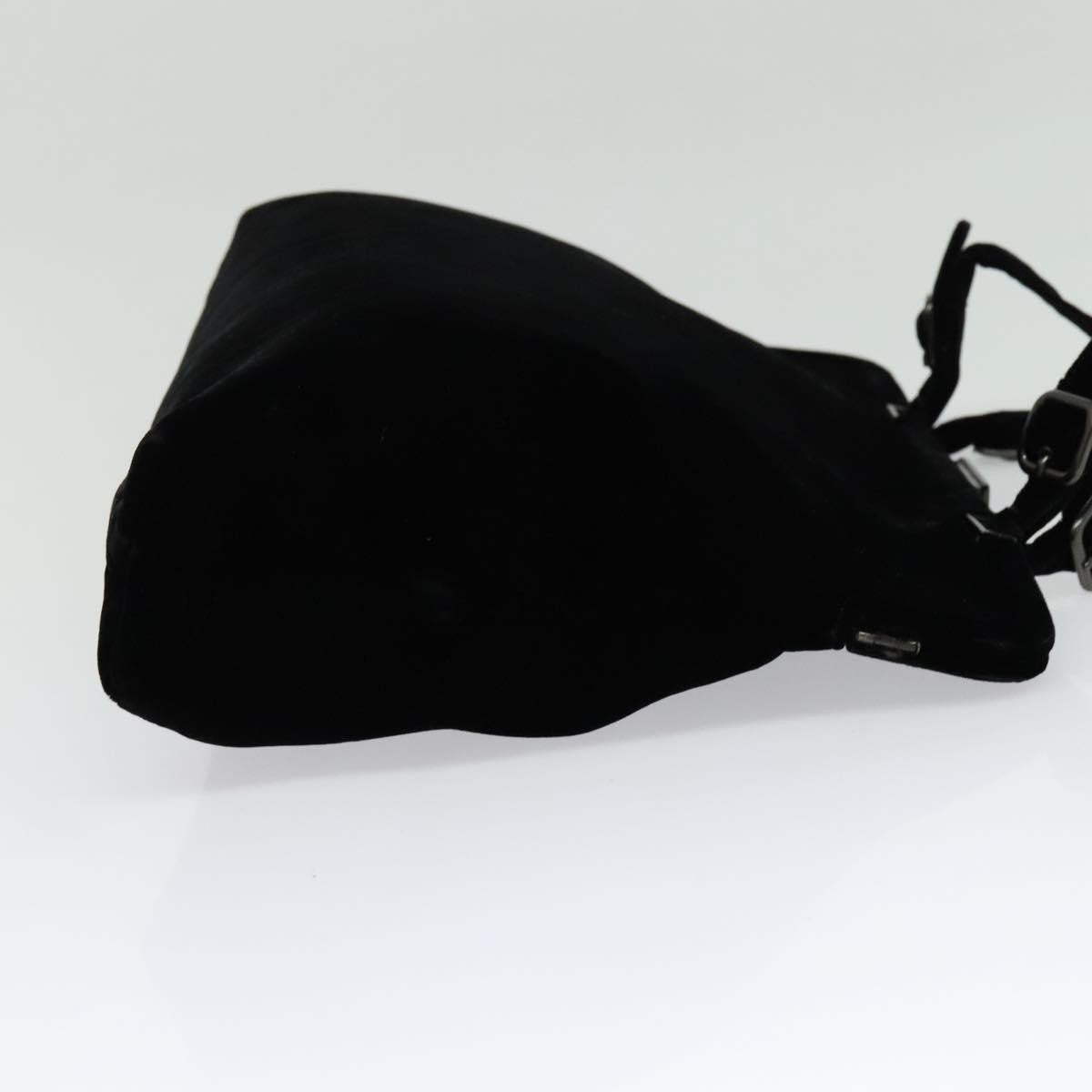 Prada Vintage Handbag Tessuto, BLACK, VELVET, Handbag
