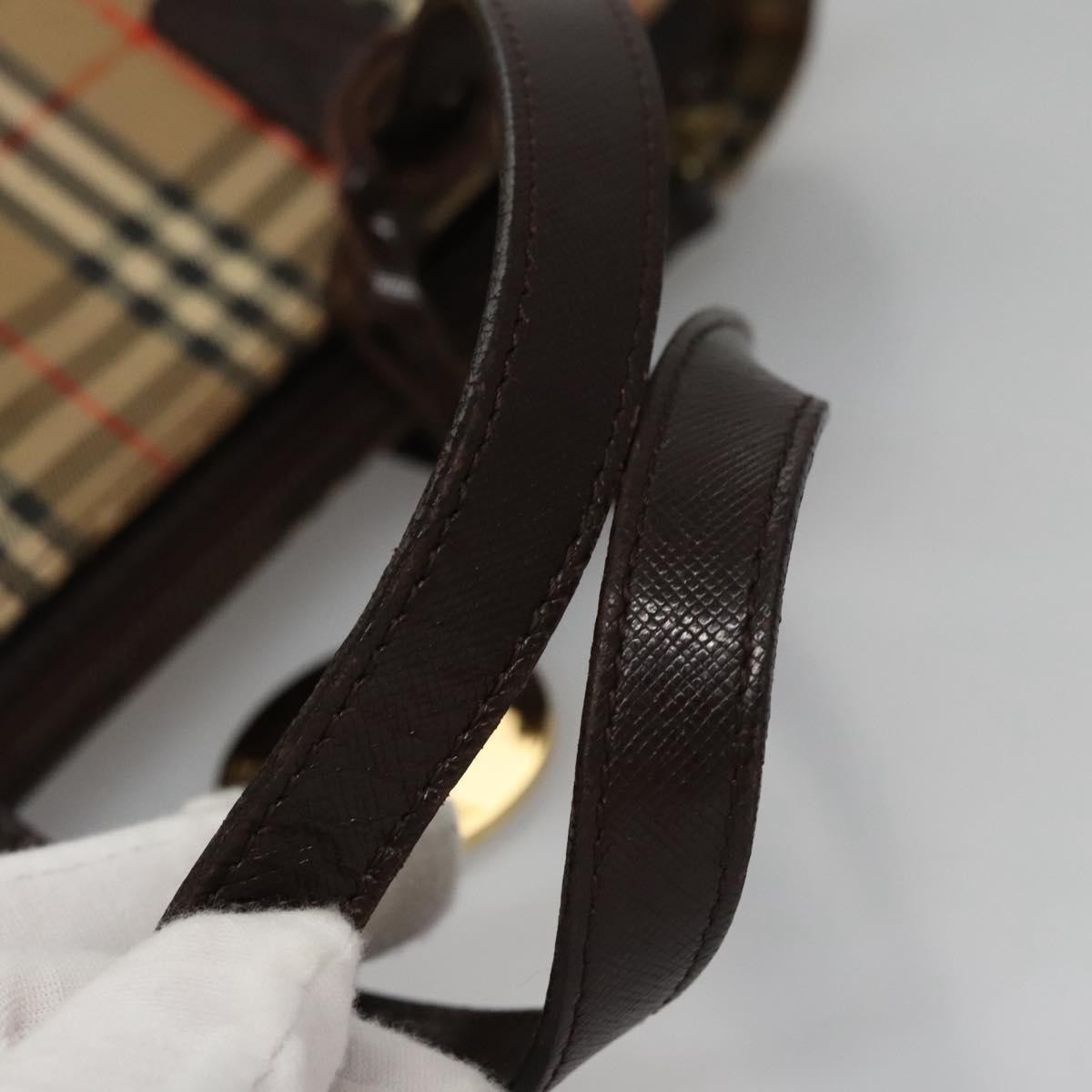 Burberry Nova Check Handbag Nova Check Canvas, BEIGE, CANVAS, Handbag