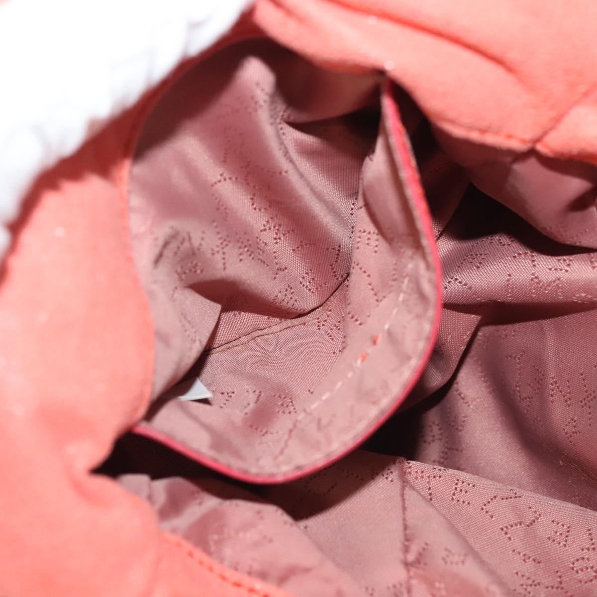 Stella McCartney Falabella Fold Over Bag Faux Suede, ORANGE, SUEDE, Shoulder bag