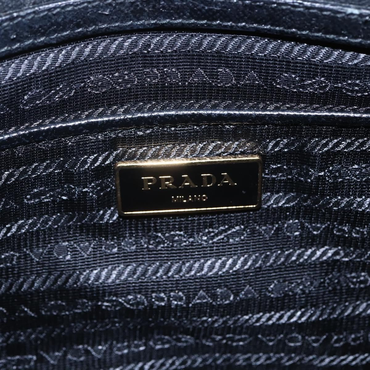 Prada Convertible Top Handle Tote Tessuto with Vernice Saffiano Leather, BLACK, NYLON, Handbag