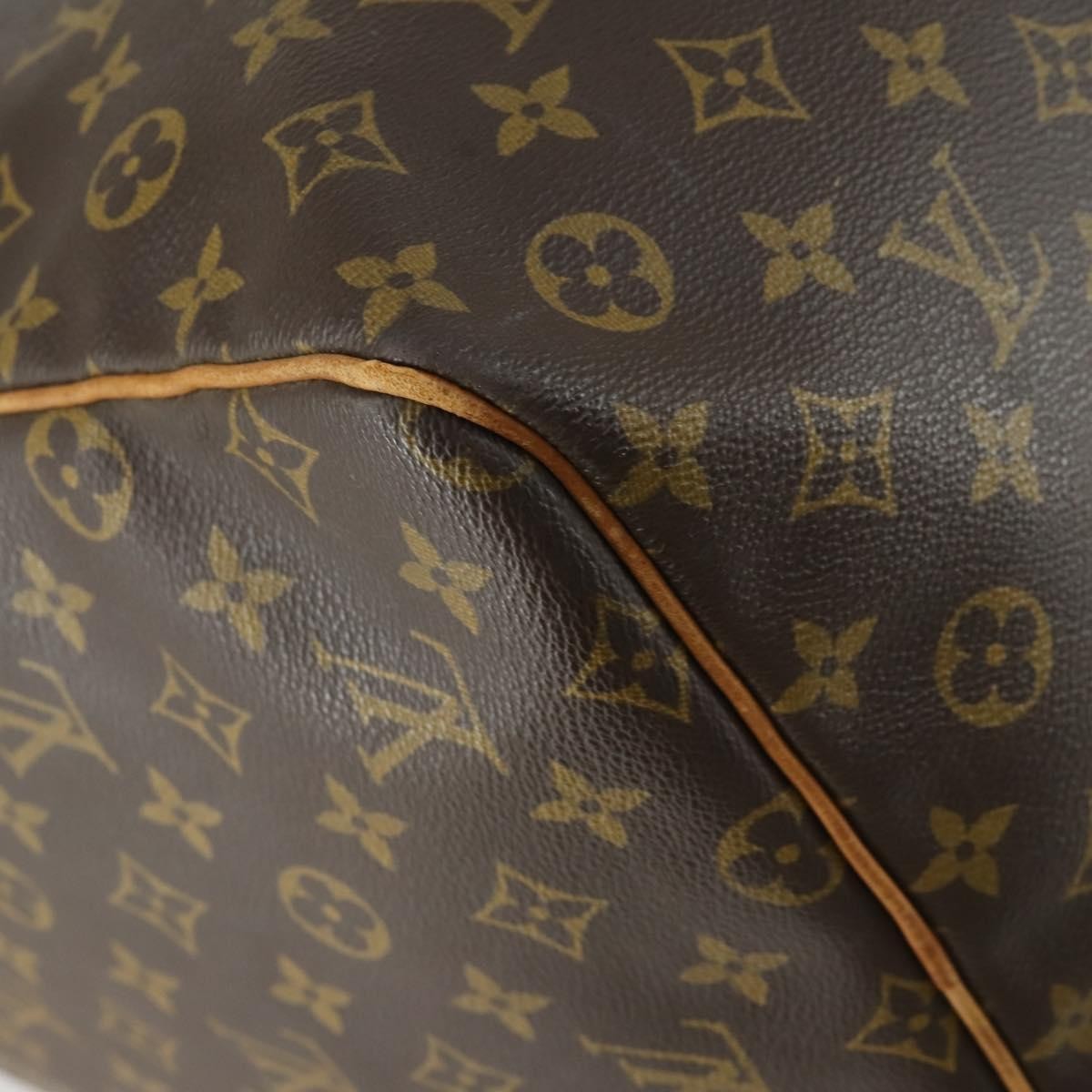 Louis Vuitton Keepall Bag Monogram Canvas, BROWN, CANVAS, Travel bag