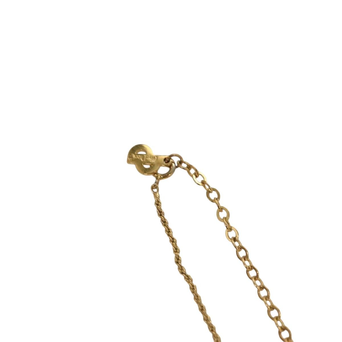 Christian Dior CD Pendant Necklace Gold-plated, GOLD, METAL, Necklace