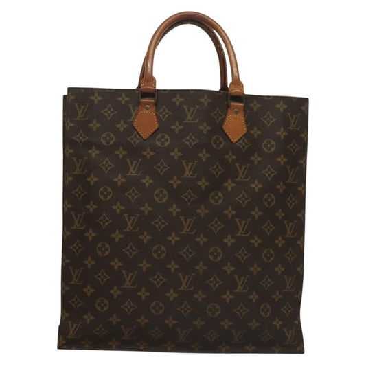 Louis Vuitton Sac Plat Bag Monogram Canvas, BROWN, CANVAS, Handbag