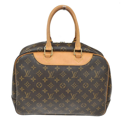 Louis Vuitton Deauville Handbag Monogram Canvas, BROWN, CANVAS, Handbag