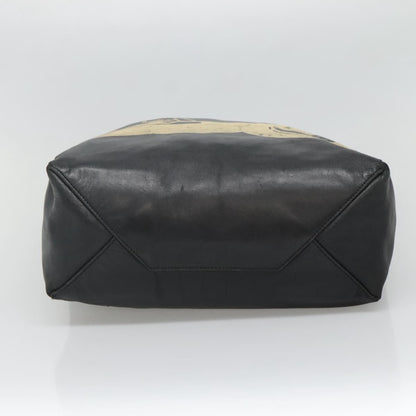 Celine Vertical Cabas Tote Printed Leather, BLACK, LEATHER, Tote bag