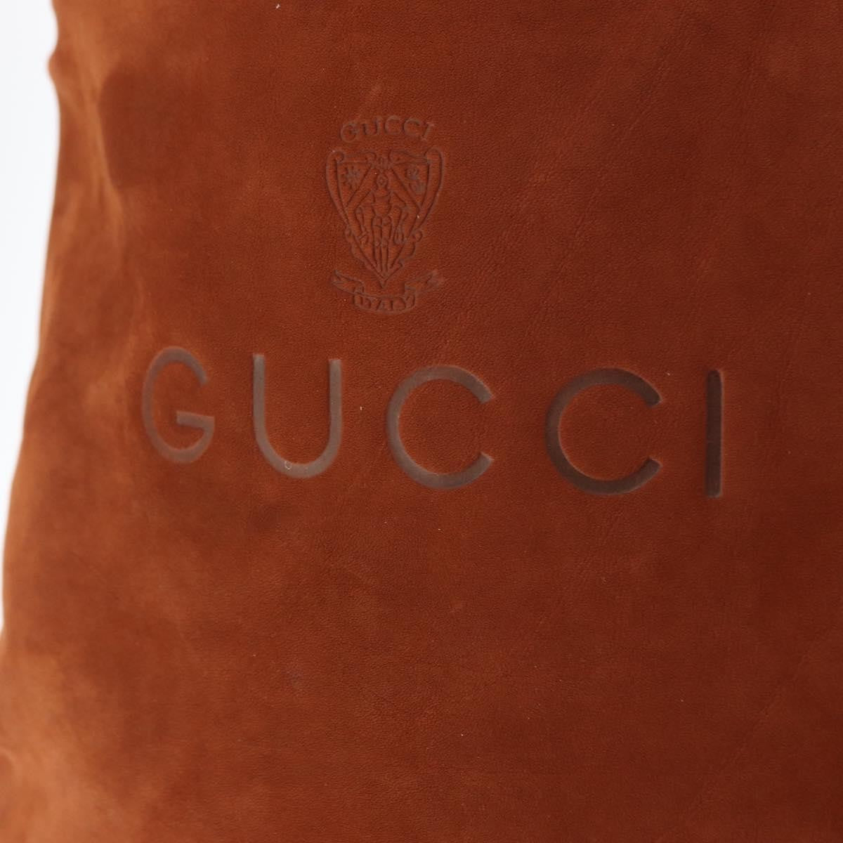 Gucci Pochette Suede, BROWN, SUEDE, Clutche & pouche