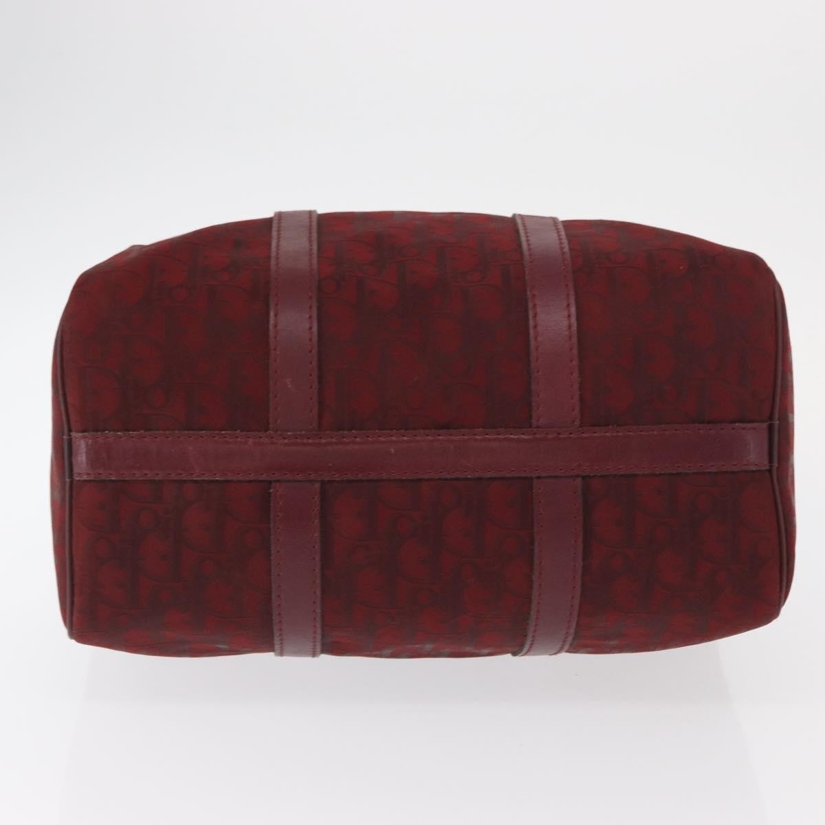 Christian Dior Vintage Trotter Boston Bag Diorissimo Canvas, RED, CANVAS, Handbag