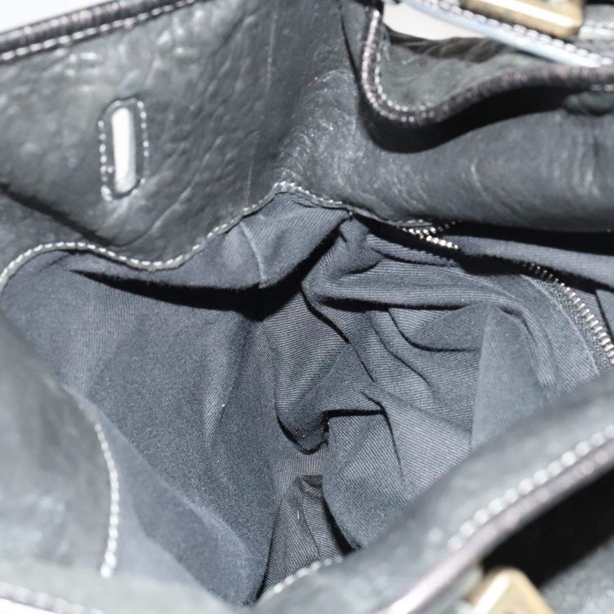 Chloe Vintage Shoulder Bag Leather, BLACK, LEATHER, Shoulder bag