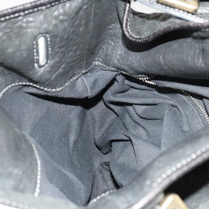 Chloe Vintage Shoulder Bag Leather, BLACK, LEATHER, Shoulder bag