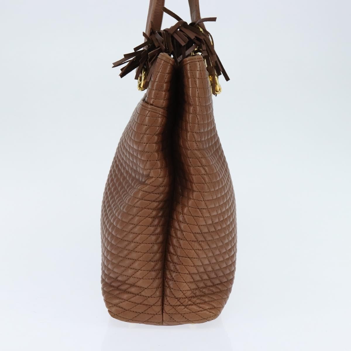 Bally Vintage Tote Bag Leather, BROWN, LEATHER, Tote bag