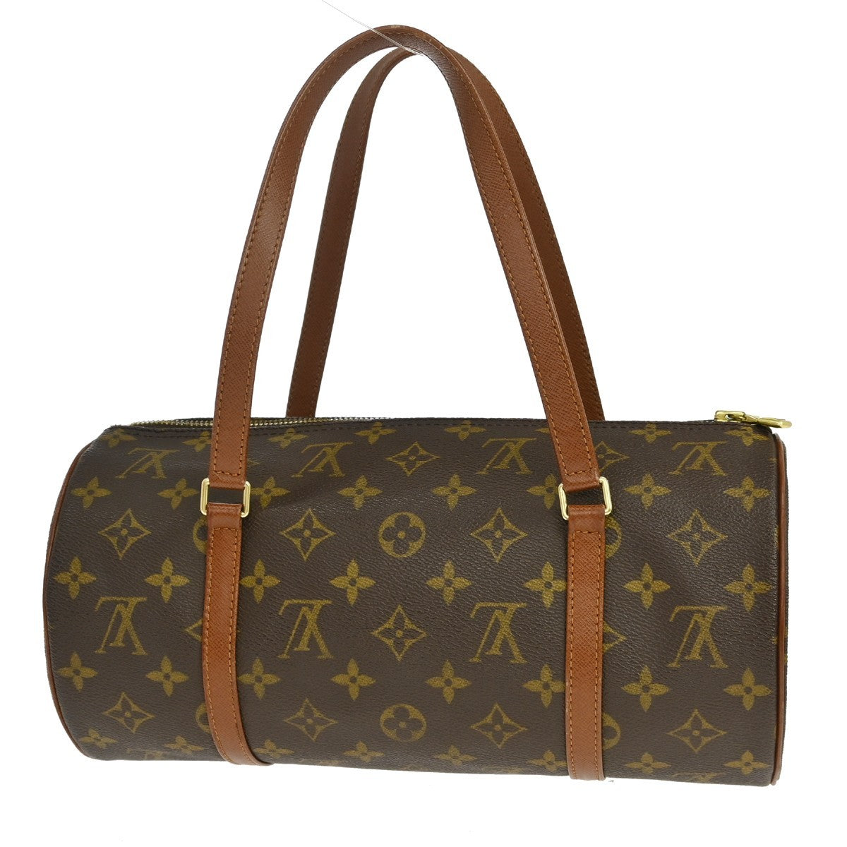 Louis Vuitton Papillon Handbag Monogram Canvas, Brown, Canvas, Handbag