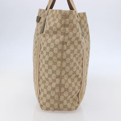 Gucci Original Web Tote GG Canvas, BEIGE, CANVAS, Tote bag