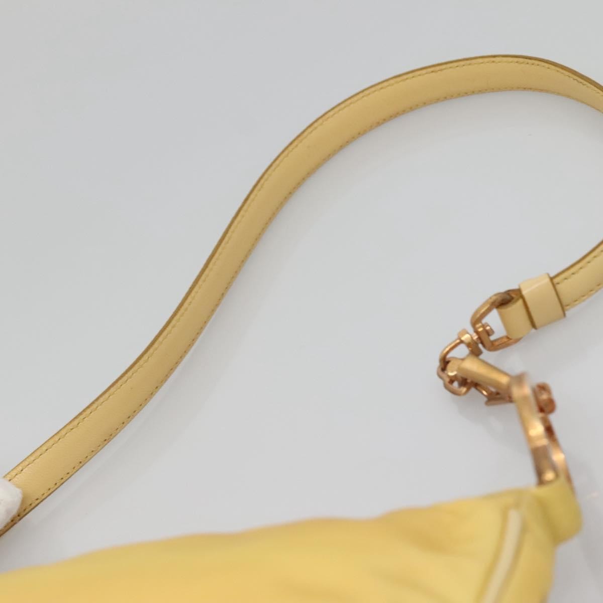 Prada Vintage Shoulder Bag Tessuto, YELLOW, NYLON, Shoulder bag