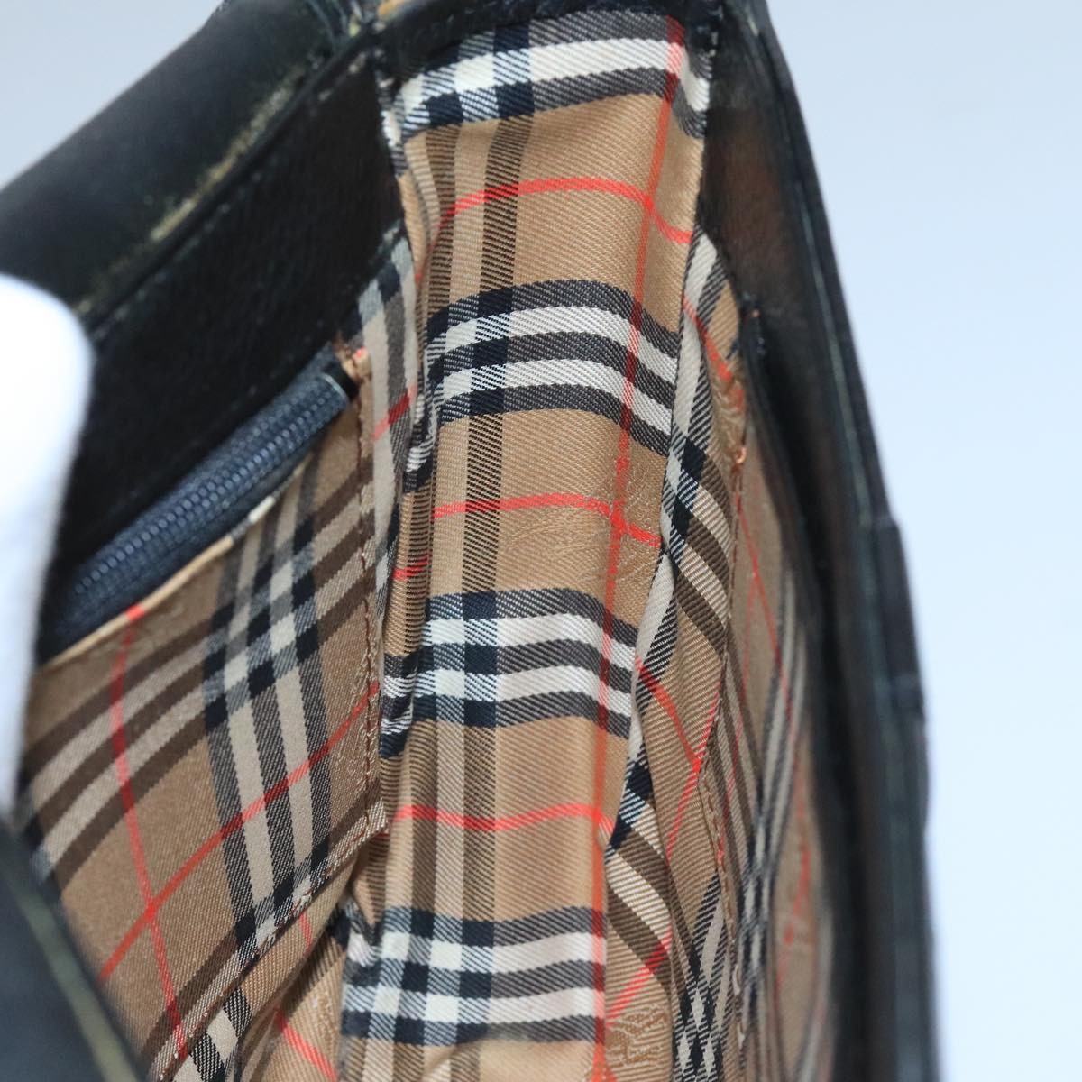 Burberry Flap Shoulder Bag Leather, BLACK, LEATHER, Shoulder bag