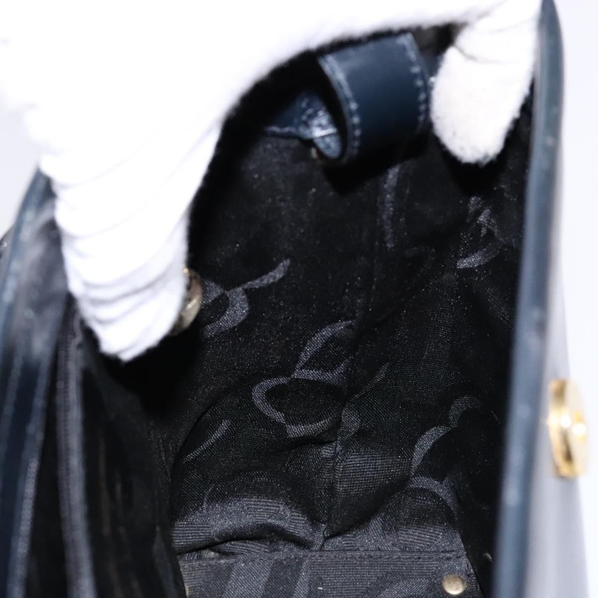 Salvatore Ferragamo Vala Shoulder Bag Leather, NAVY, LEATHER, Shoulder bag