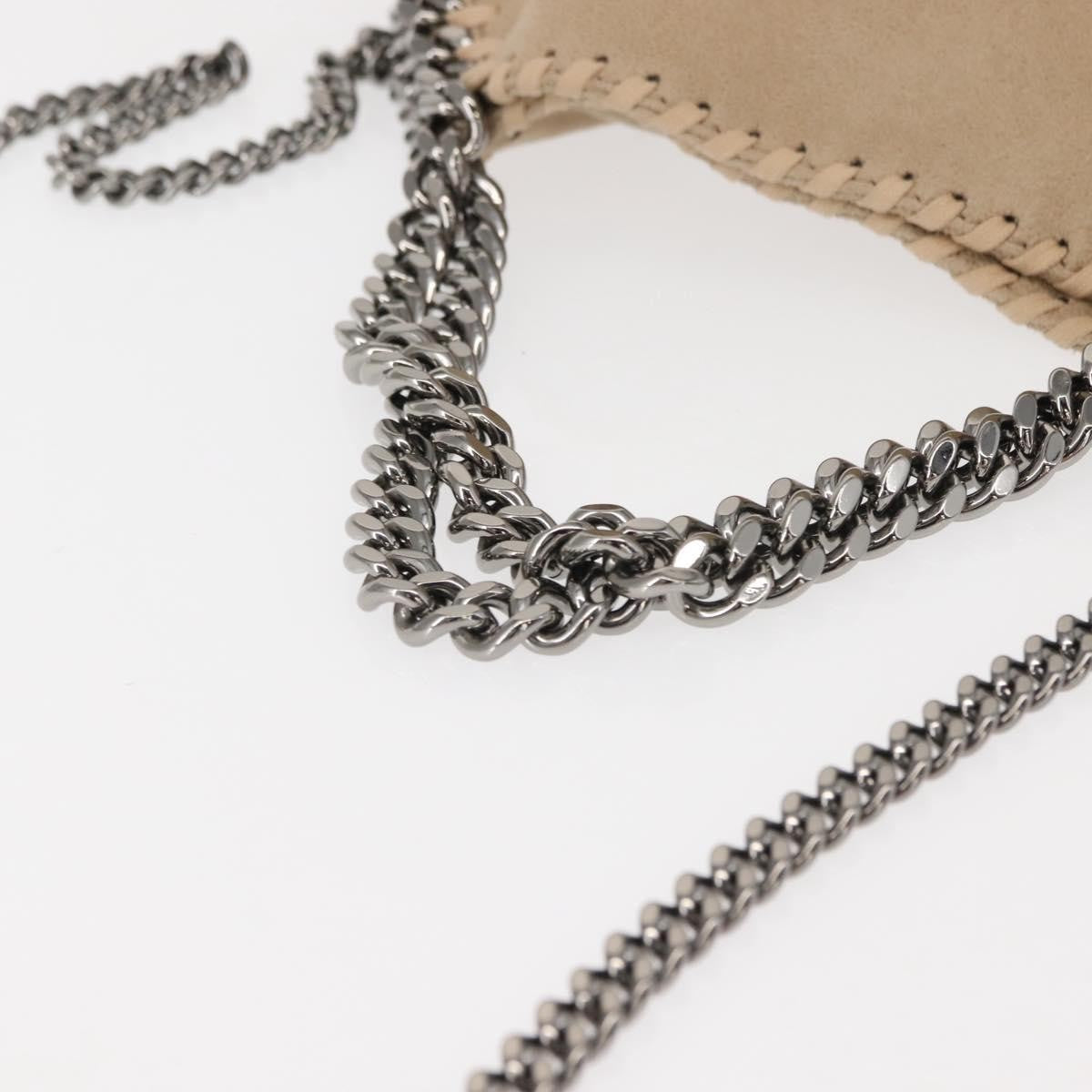 Stella McCartney Falabella Fold Over Bag Shaggy Deer, BEIGE, POLYESTER, Crossbody bag