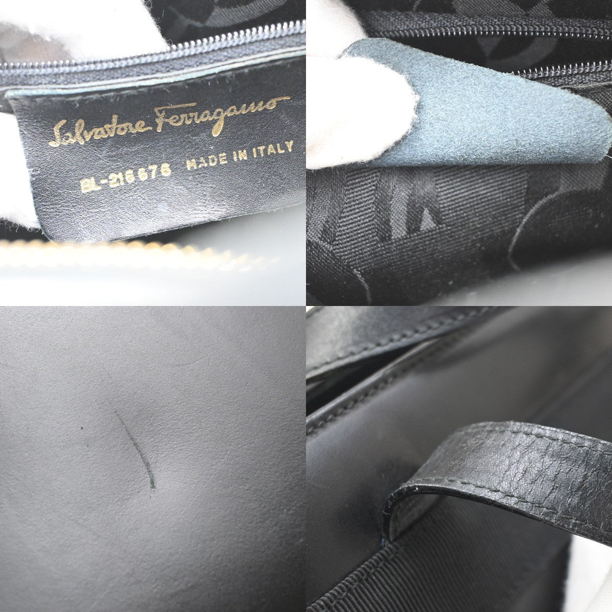 Salvatore Ferragamo Convertible Vara Bow Tote Leather, BLACK, LEATHER, Handbag