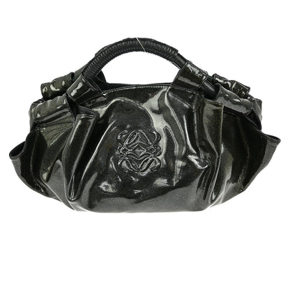 Loewe Aire Hobo Patent, BLACK, PATENT_LEATHER, Handbag