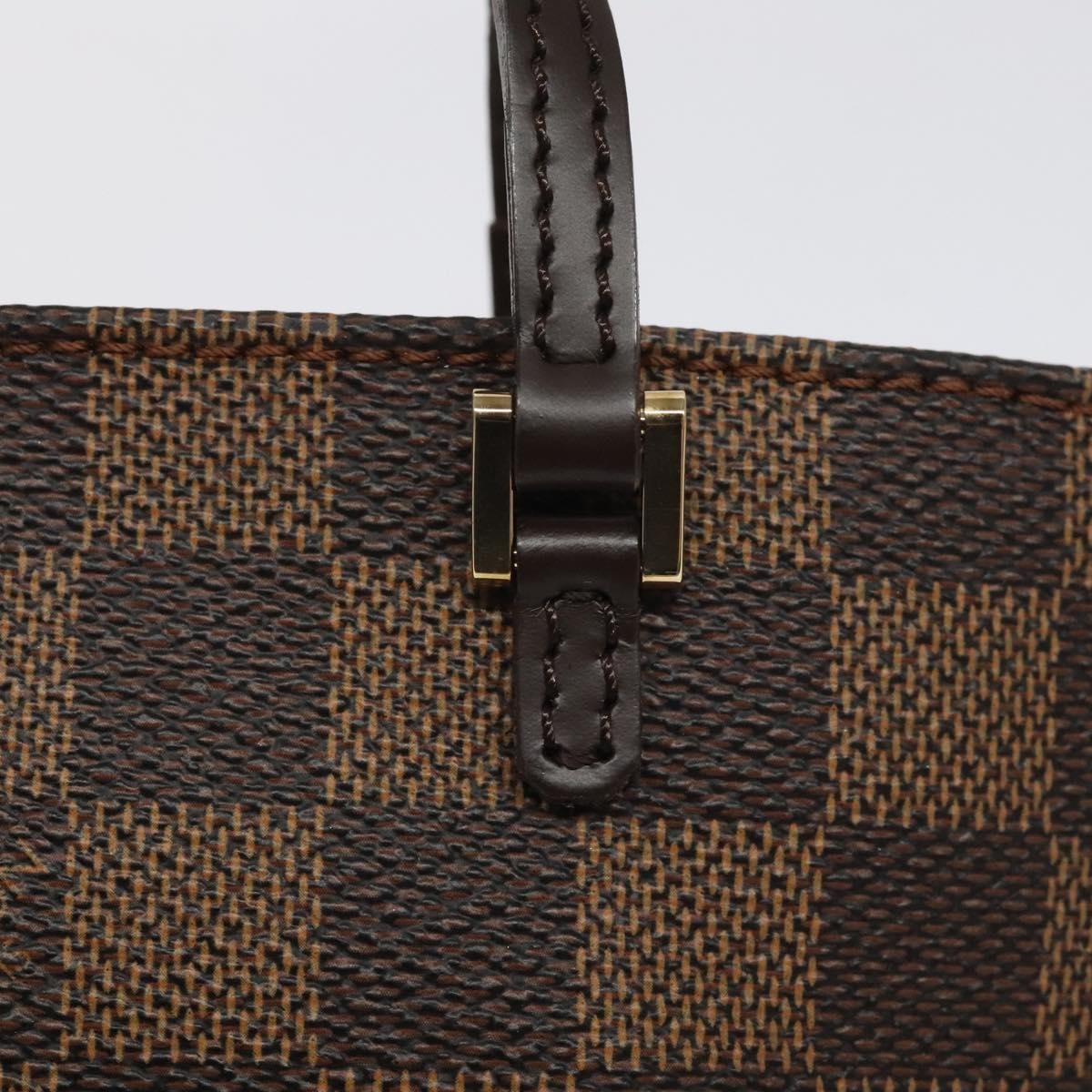 Louis Vuitton Manosque Pochette Damier, BROWN, CANVAS, Clutche & pouche
